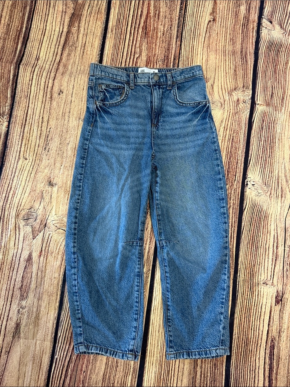 Cotton On Kids High-Rise Blue Denim Jeans